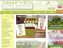 Tablet Screenshot of greenfieldpaper.com